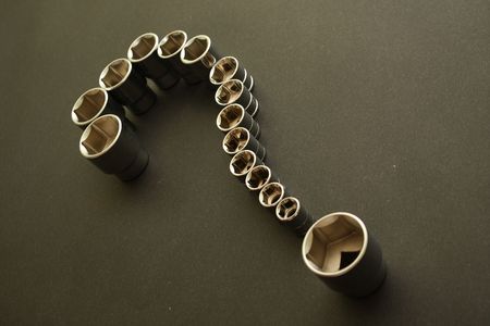 question mark of the toolsの写真素材