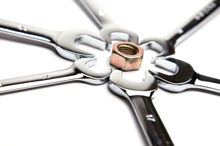 set wrench in the form の写真素材