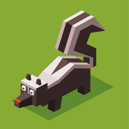 Isometric flat 3D illustration of a toy bear with a houseのイラスト素材