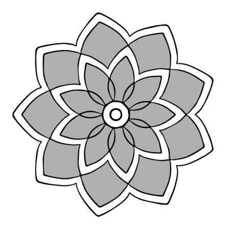 Mandala. Ethnic decorative element. Boho style. The circular pattern.のイラスト素材