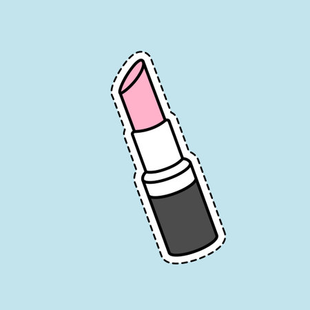 Lipstick doodle icon, vector illustration eps10のイラスト素材