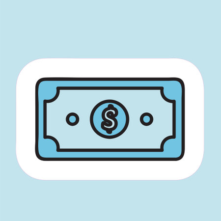 Money design over blue background, vector illustration.