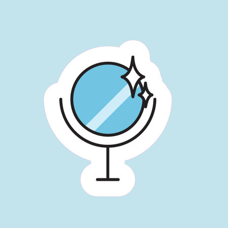 mirror icon design, vector illustration eps10 graphic. EPS10のイラスト素材
