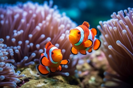Clown anemonefish (Amphiprion bicinctus)の素材