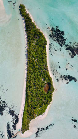 Island in the bird's eye viewの写真素材