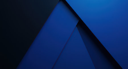 Explore the depth of abstract geometric forms in this image featuring rich blue hues, sharp angles, and dramatic shadows, perfect for adding a contemporary touch to your projects.の素材