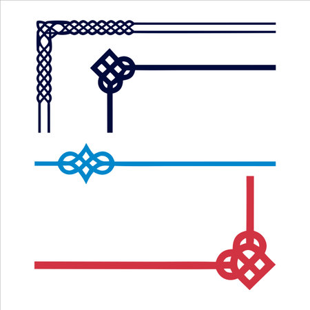 Set of decorative elements for design. Vector illustration. Eps 10.のイラスト素材