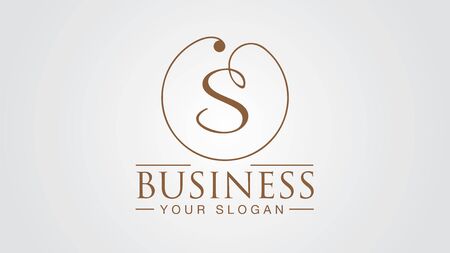 Luxury Business corporate letter âSâ  design vector.のイラスト素材