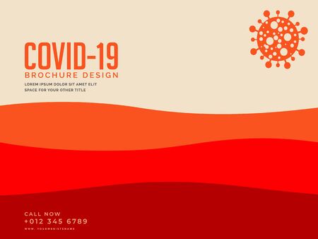 Coronavirus brochure design concept.のイラスト素材