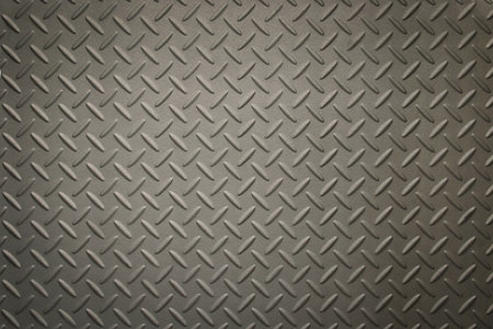Silver Dark Grey Steel Floor Plate Textureの写真素材