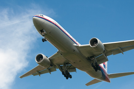 SEPANG, MALAYSIA - JULY 20: Boeing 777-2H6(ER) with registered number 9M-MRG owned by Malaysia...