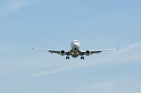 Aeroplane ready to landing at airport in Kuala Lumpur