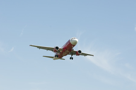 SEPANG, MALAYSIA - JULY 20: Airbus A320 216 with registered number 9M-AHZ owned by AIR ASIA ready to...
