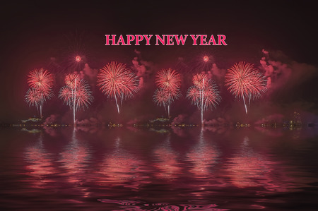 Fireworks display during new year celebration