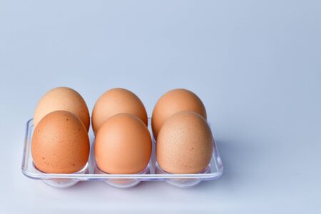 Cause up of Chicken Eggsの写真素材