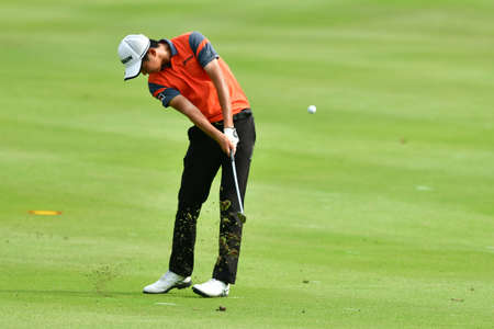 SHAH ALAM, MARCH 5 : Rikuya Hoshino of Japan, pictured during round 1 of the Bandar Malaysia Open 2020 at Kota Permai Golf & Country Club, Shah Alam, Selangor, Malaysia, on March 5, 2020.のeditorial素材