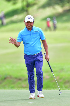 PETALING JAYA, NOV 26 : Amir Nazrin of Malaysia, pictured during final round of PKNS Selangor Masters '22 at Kelab Golf Seri Selangor. Petaling Jaya, Malaysia on November 26, 2022.のeditorial素材