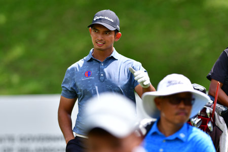 PETALING JAYA, NOV 24 : Kieran Vincent of Zimbabwe, pictured during Round 2 of PKNS Selangor Masters '22 at Kelab Golf Seri Selangor. Petaling Jaya, Malaysia on November 24, 2022.のeditorial素材