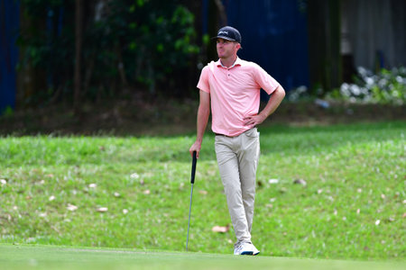PETALING JAYA, NOV 25 : Danny Chia of Malaysia, pictured during Round 3 of PKNS Selangor Masters '22 at Kelab Golf Seri Selangor. Petaling Jaya, Malaysia on November 25, 2022.のeditorial素材