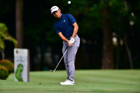 PETALING JAYA, NOV 25 : Danny Chia of Malaysia, pictured during Round 3 of PKNS Selangor Masters '22 at Kelab Golf Seri Selangor. Petaling Jaya, Malaysia on November 25, 2022.のeditorial素材