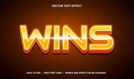Wins Editable Text Effectのイラスト素材