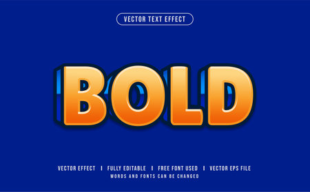 Bold Editable Vector Text Effect.のイラスト素材
