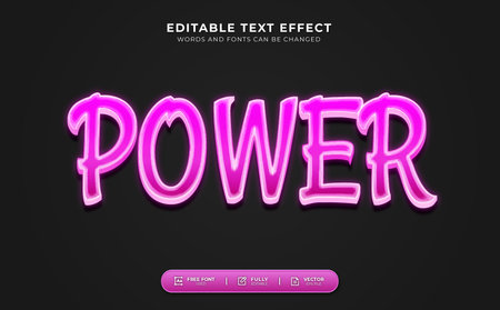 Power Editable Text Effectのイラスト素材