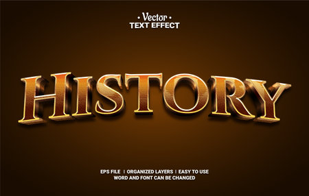 History Editable Vector Text Effect.のイラスト素材