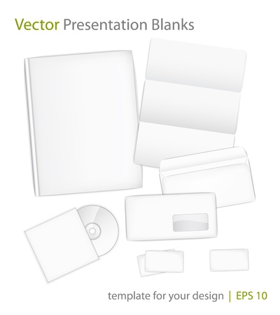Set of templates corporate identityのイラスト素材