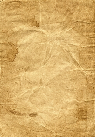 Texture of old brown paper with spotsの写真素材