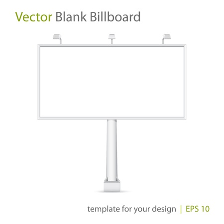 Vector blank Billboardのイラスト素材