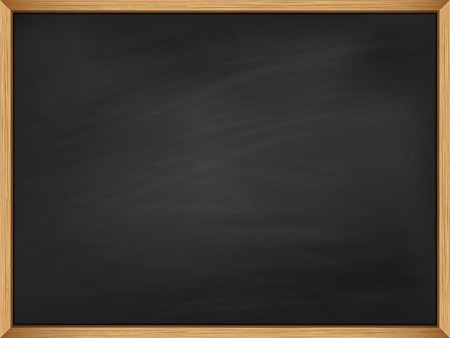 Empty blackboard with wooden frame. のイラスト素材