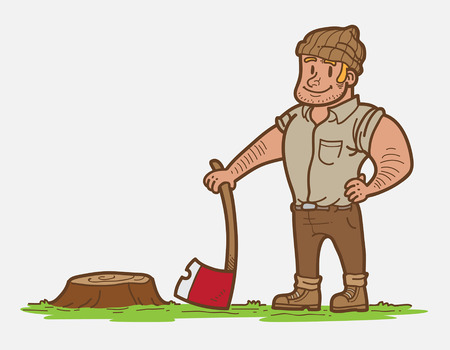 Wood Cutterのイラスト素材