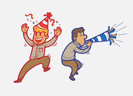 Celebratingのイラスト素材