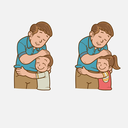 Father and childのイラスト素材