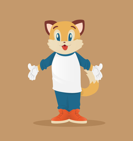 Mascot catのイラスト素材