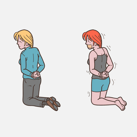 Bonded girlのイラスト素材