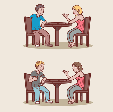 Couple datingのイラスト素材