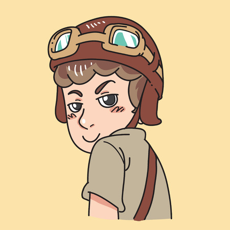 Retro Bikerのイラスト素材