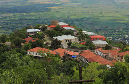 Georgia. The beautiful city of Sighnaghi. The second name of the city. City of love.の写真素材