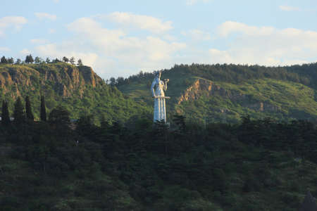 Georgia. 05/30/2017. Memorial, Mother Georgia. Located in a hill park in the city of Tbilisi.