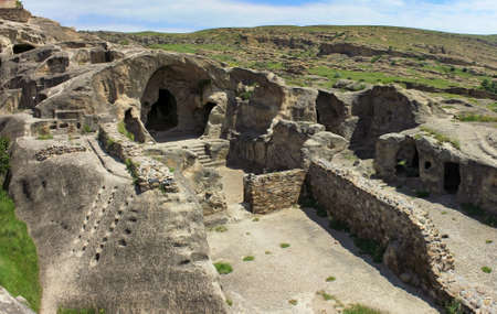Georgia. The ancient cave city. Uplistsikhe. Built inside the mountains.のeditorial素材