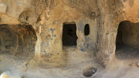 Georgia. The ancient cave city. Uplistsikhe. Built inside the mountains.のeditorial素材