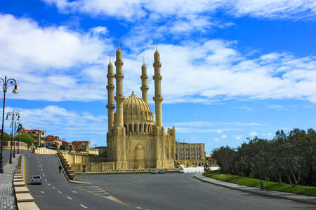 Baku. Azerbaijan. 04.12.2017 year. Beautiful big mosque named after Heydar Aliyev.