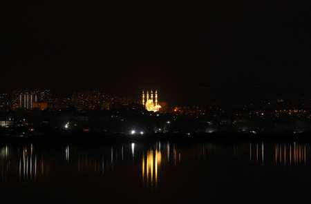 baku city. Azerbaijan. 08/20/2020 Great Mosque of Heydar Aliyev.のeditorial素材