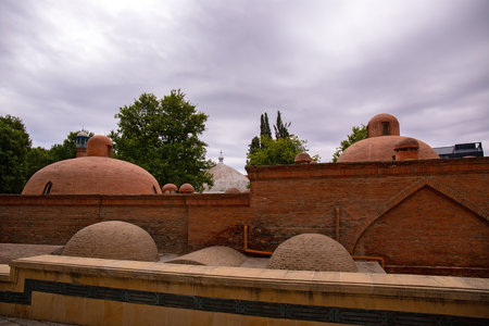 Ganja. Azerbaijan. 07.28.2021. Shah's Bath on the territory of the Shah Abbas Mosque or Juma Mosque.のeditorial素材