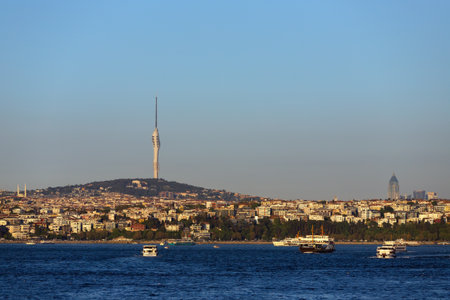 Istanbul. Turkiye. 05.11.2025. The Asian part of Istanbul and the Bosphorus Strait.のeditorial素材
