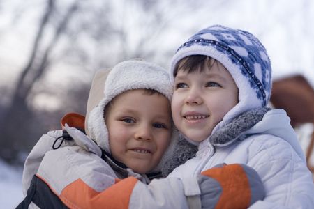 children in parkの写真素材