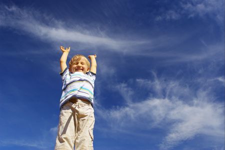 happy boyの写真素材