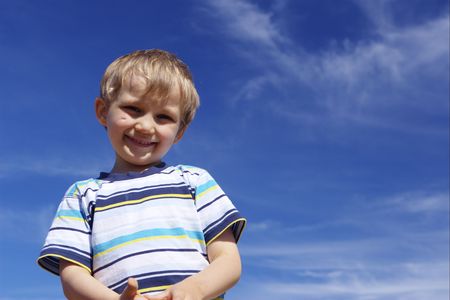 smiling boyの写真素材